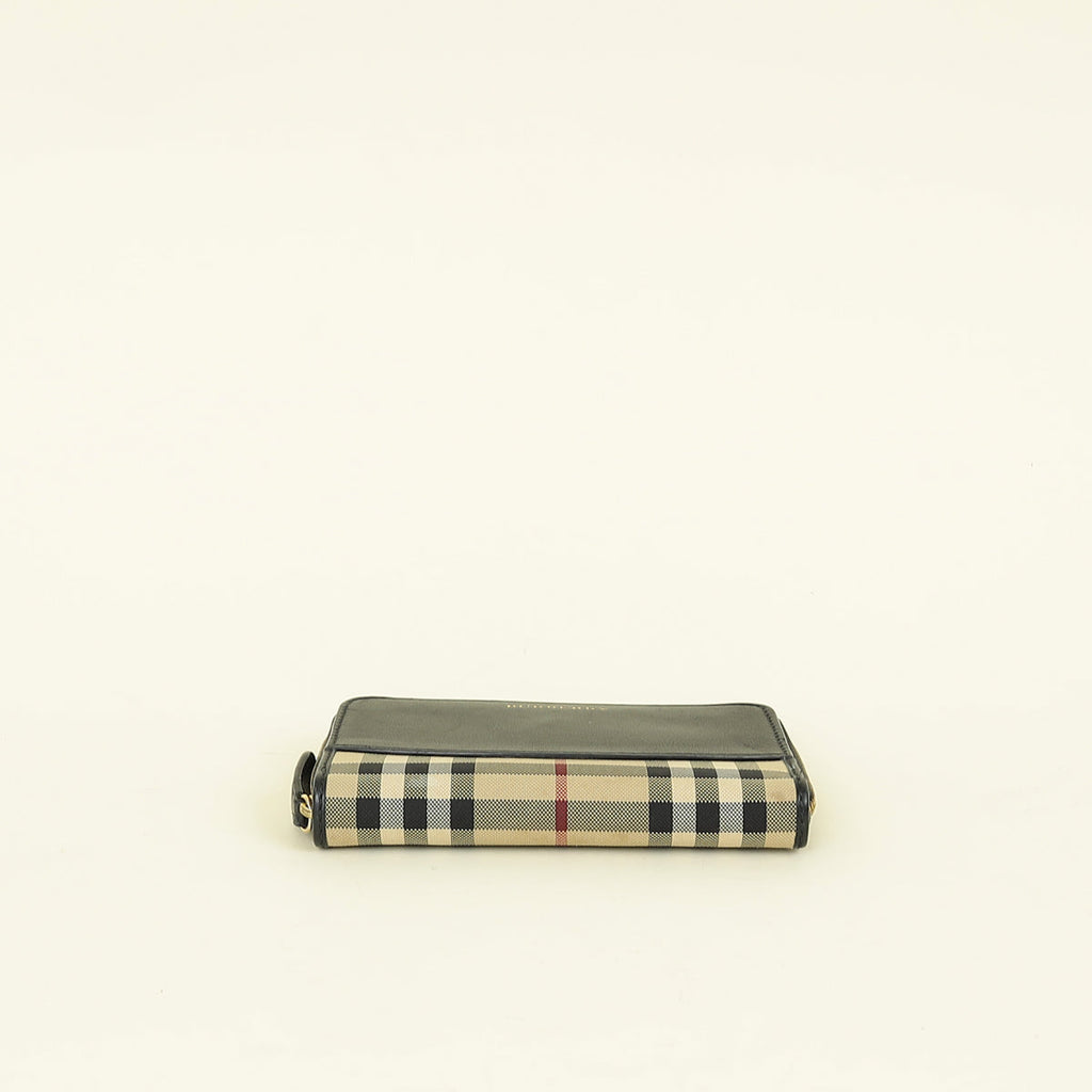 Burberry Bicolor Elmore Zip Around Wallet