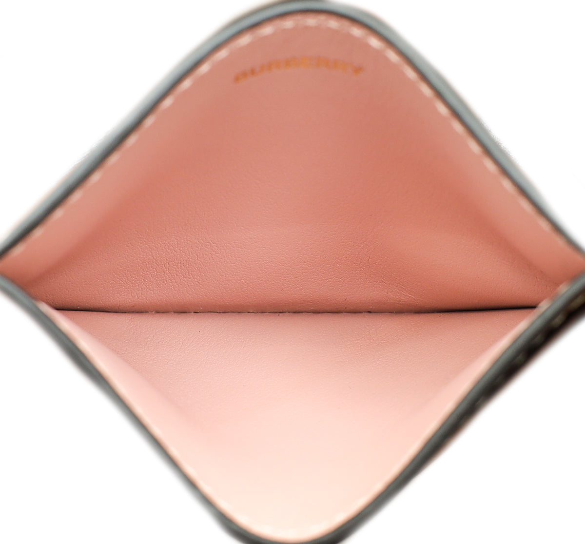 Burberry Bicolor Floral Check Card Holder