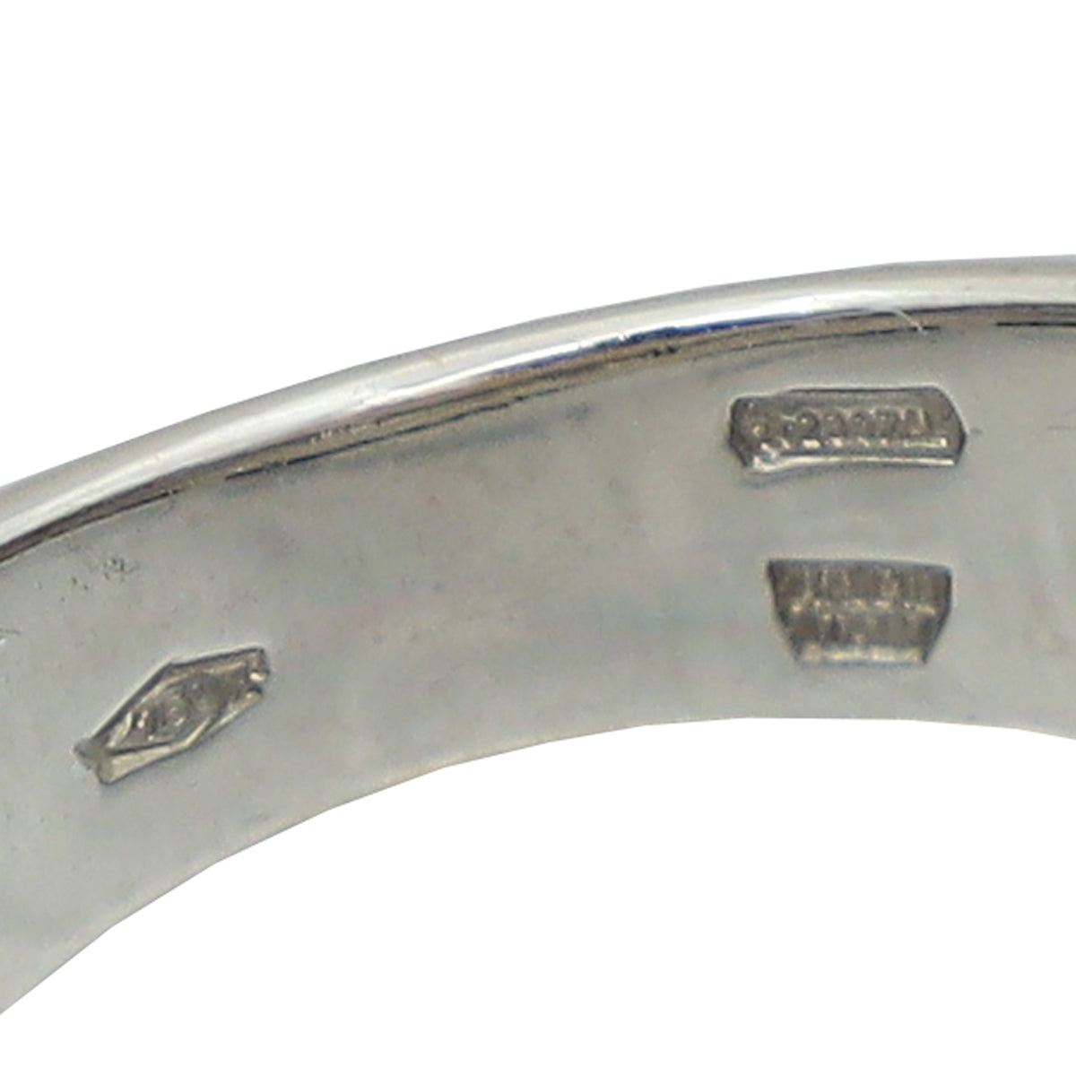 Bvlgari 18K White Gold Parentesi Revolution Diamond Ring 53