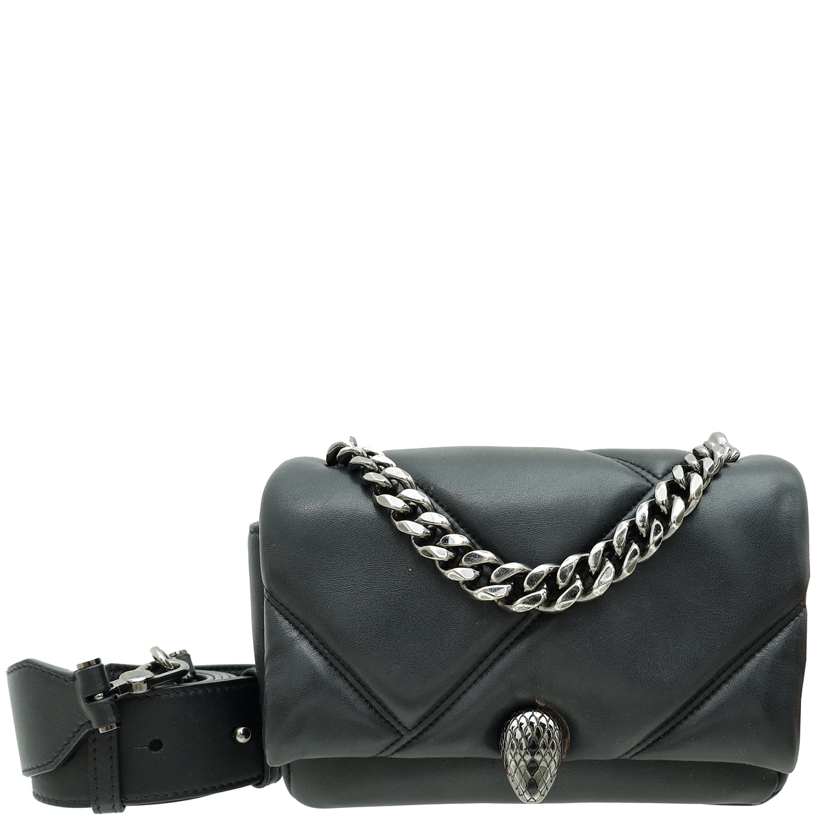 Bvlgari Black Serpenti Maxi Cabochon Mini Crossbody Bag