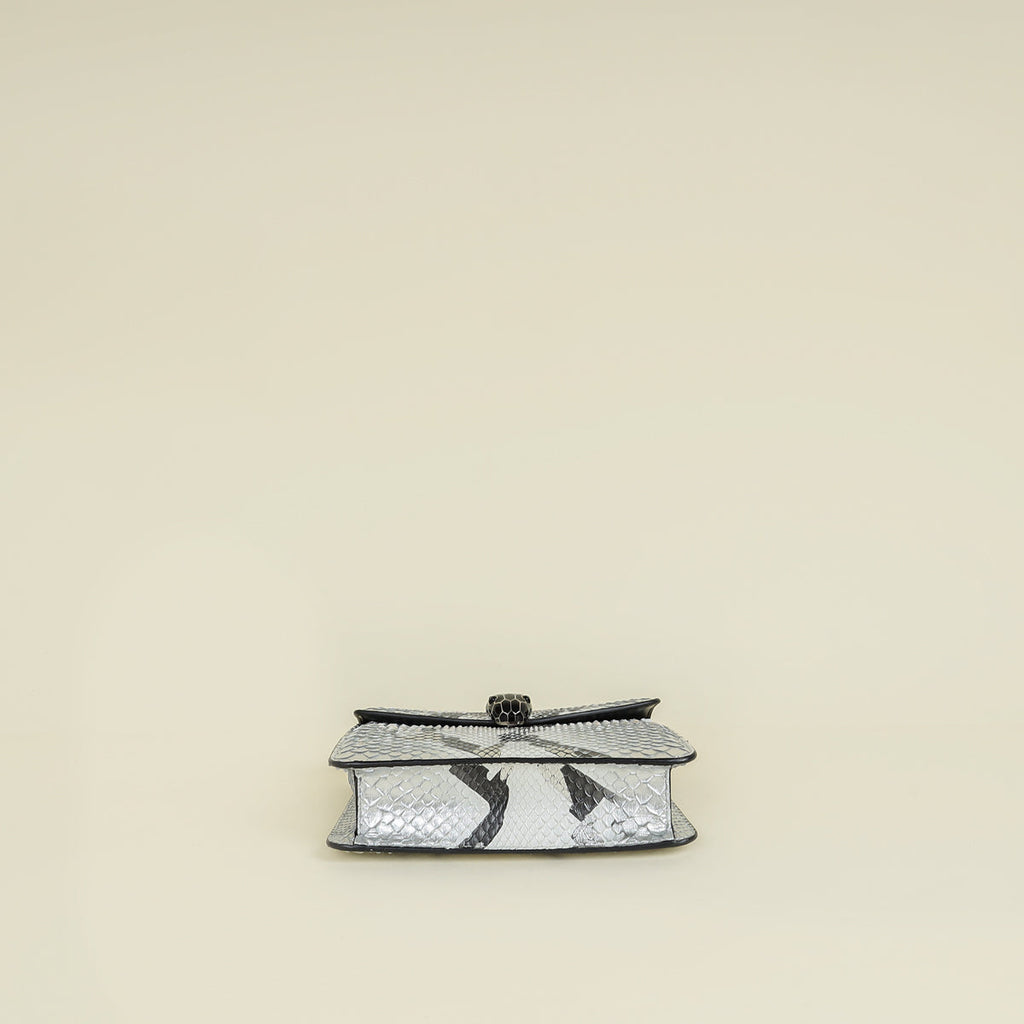 Bvlgari Tricolor Python Serpenti Forever Small Crossbody Bag