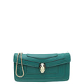 Bvlgari Green Serpenti Forever Chain Clutch
