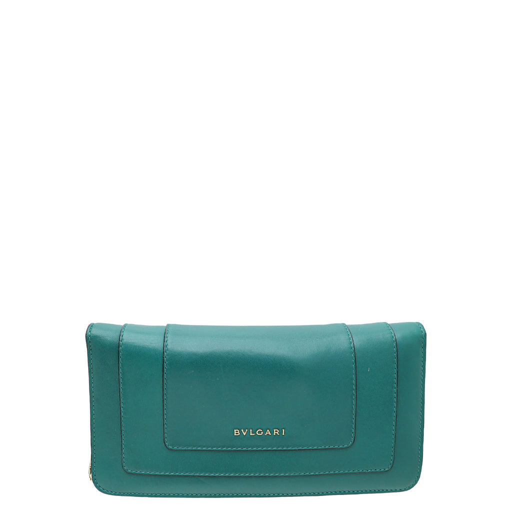 Bvlgari Green Serpenti Forever Chain Clutch
