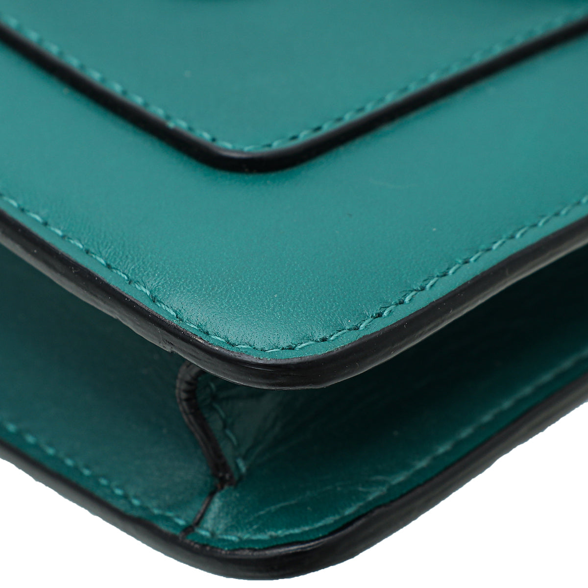 Bvlgari Green Serpenti Forever Chain Clutch
