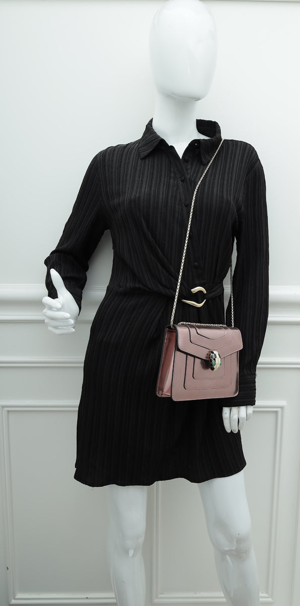 Bvlgari Mauve Serpenti Forever Small Crossbody Bag