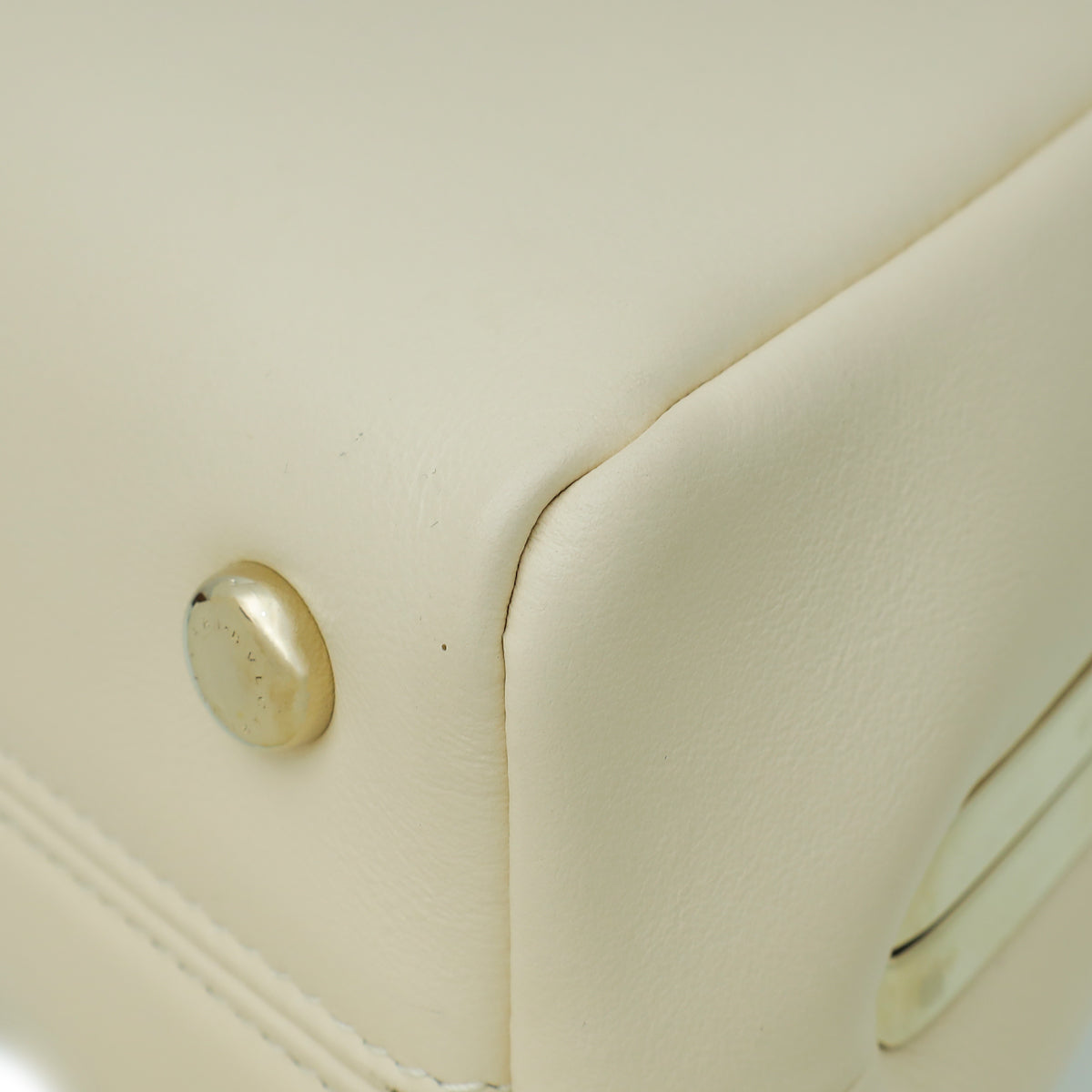 Bvlgari Ivory Serpentine Small Top Handle Bag