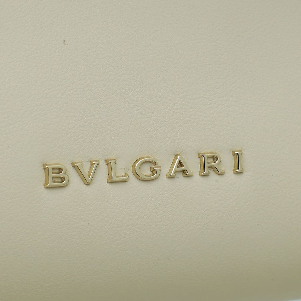 Bvlgari Ivory Serpentine Small Top Handle Bag