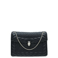 Bvlgari Black Quilted Scaglie Serpenti Forever Medium Flap Bag