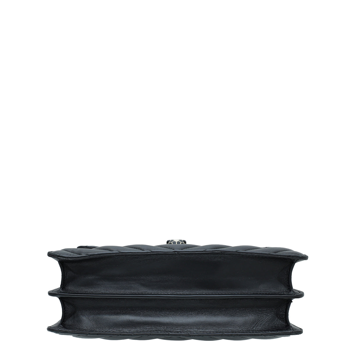 Bvlgari Black Quilted Scaglie Serpenti Forever Medium Flap Bag
