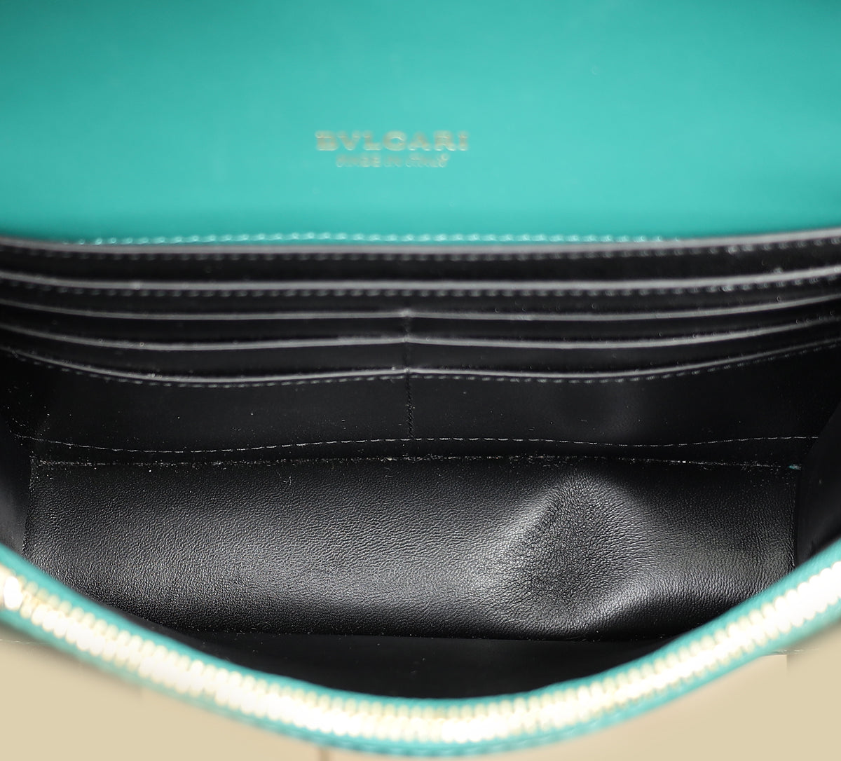 Bvlgari Green Serpenti Forever Chain Wallet