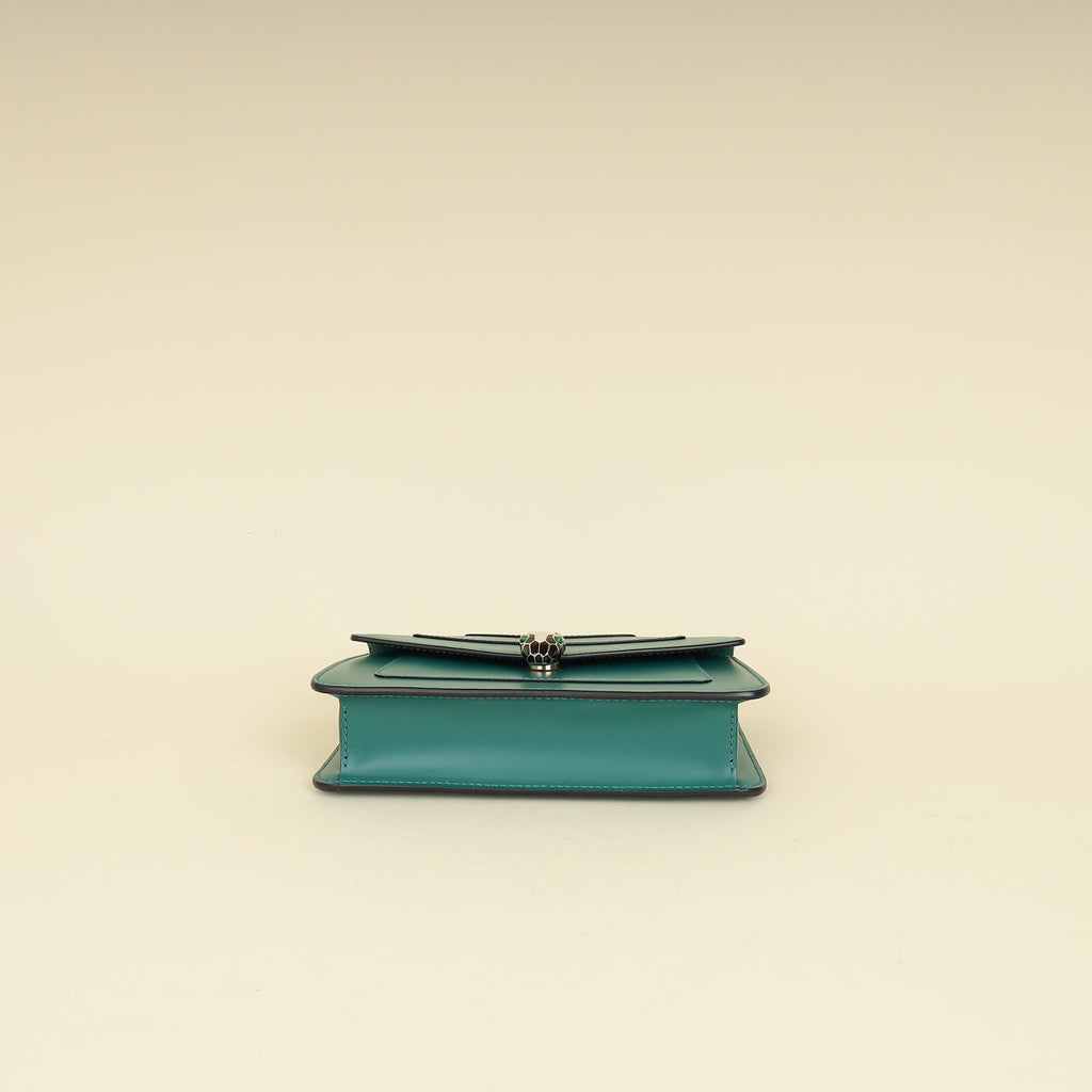 Bvlgari Green Serpenti Forever Chain Wallet