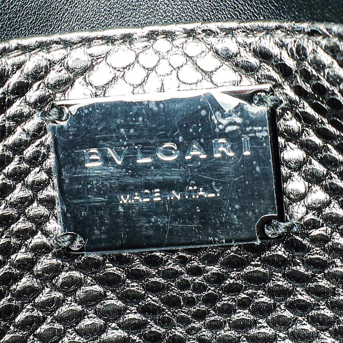Bvlgari Metallic Grey Karung Serpenti Forever Multichain Shoulder Bag