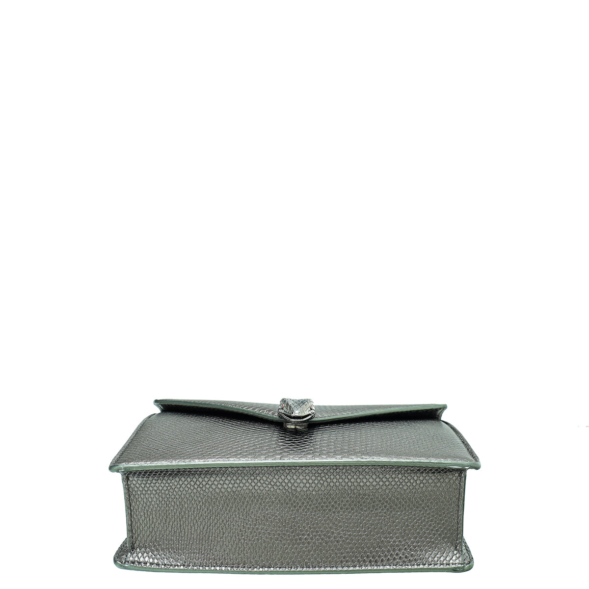 Bvlgari Metallic Grey Karung Serpenti Forever Multichain Shoulder Bag