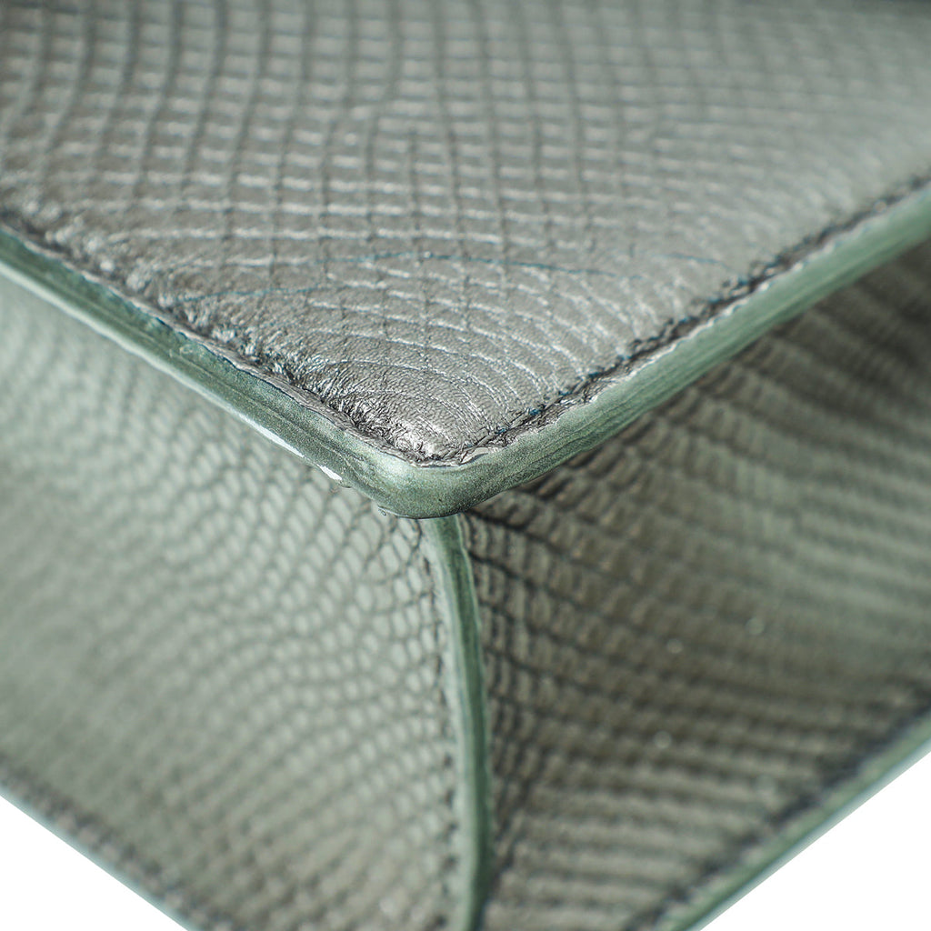 Bvlgari Metallic Grey Karung Serpenti Forever Multichain Shoulder Bag