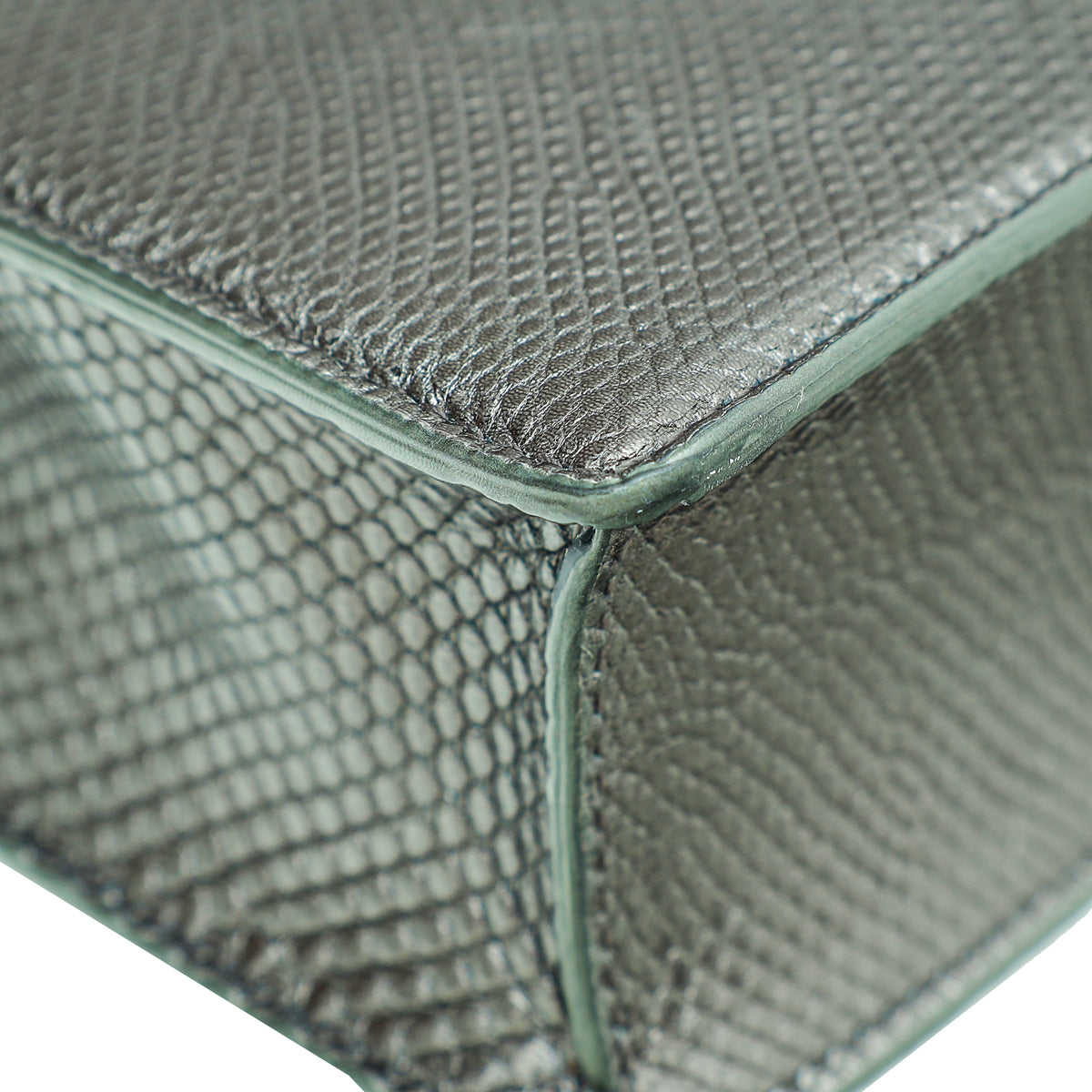 Bvlgari Metallic Grey Karung Serpenti Forever Multichain Shoulder Bag