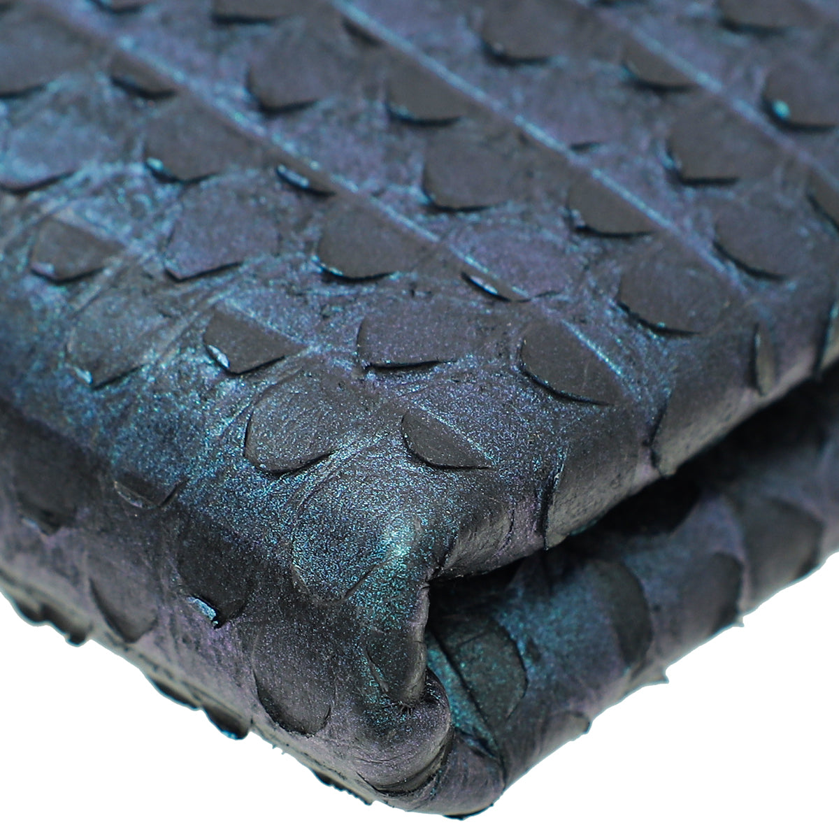 Bvlgari Metallic Teal Python Serpenti Forever Tassel Clutch