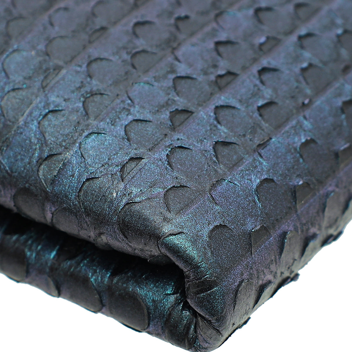 Bvlgari Metallic Teal Python Serpenti Forever Tassel Clutch