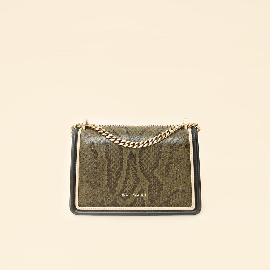 Bvlgari Bicolor Diamond Blast Serpenti Forever Flap Bag