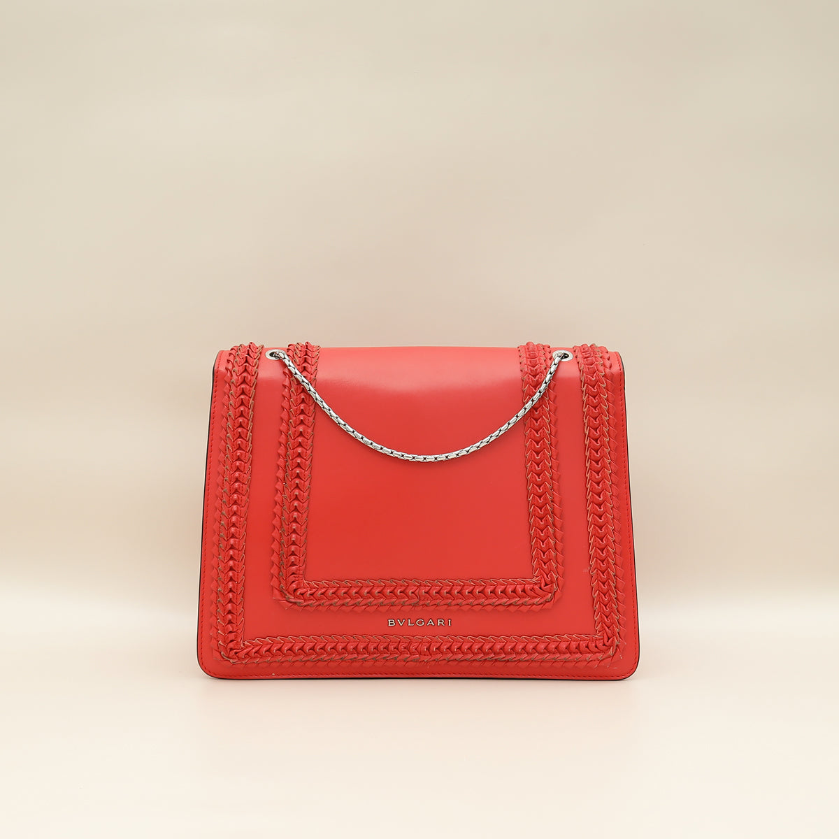 Bvlgari Red Serpenti Forever Large Shoulder Bag