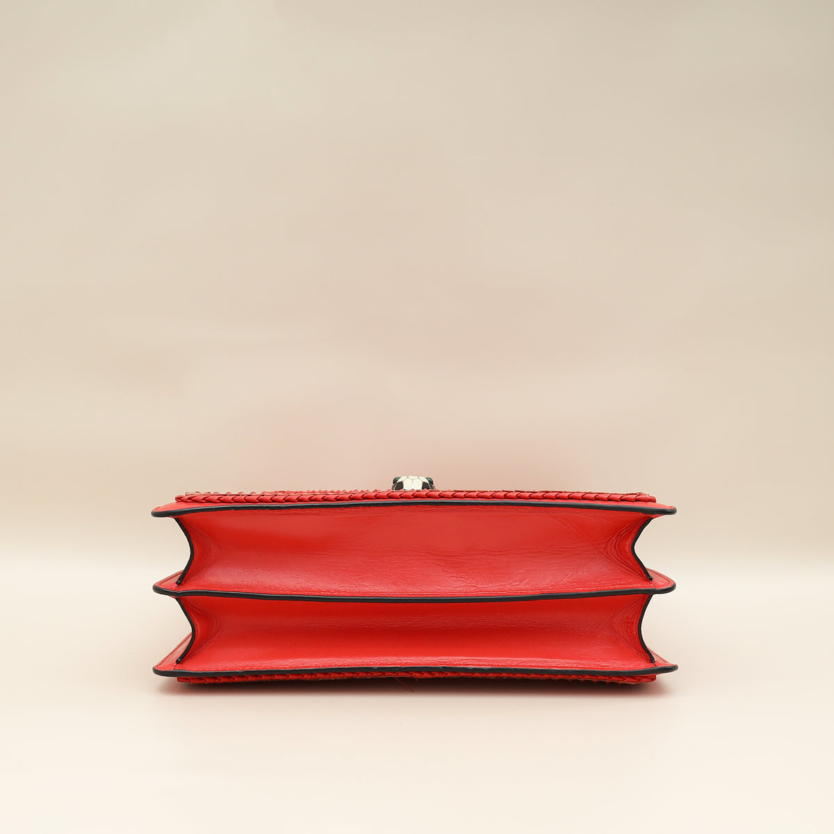 Bvlgari Red Serpenti Forever Large Shoulder Bag