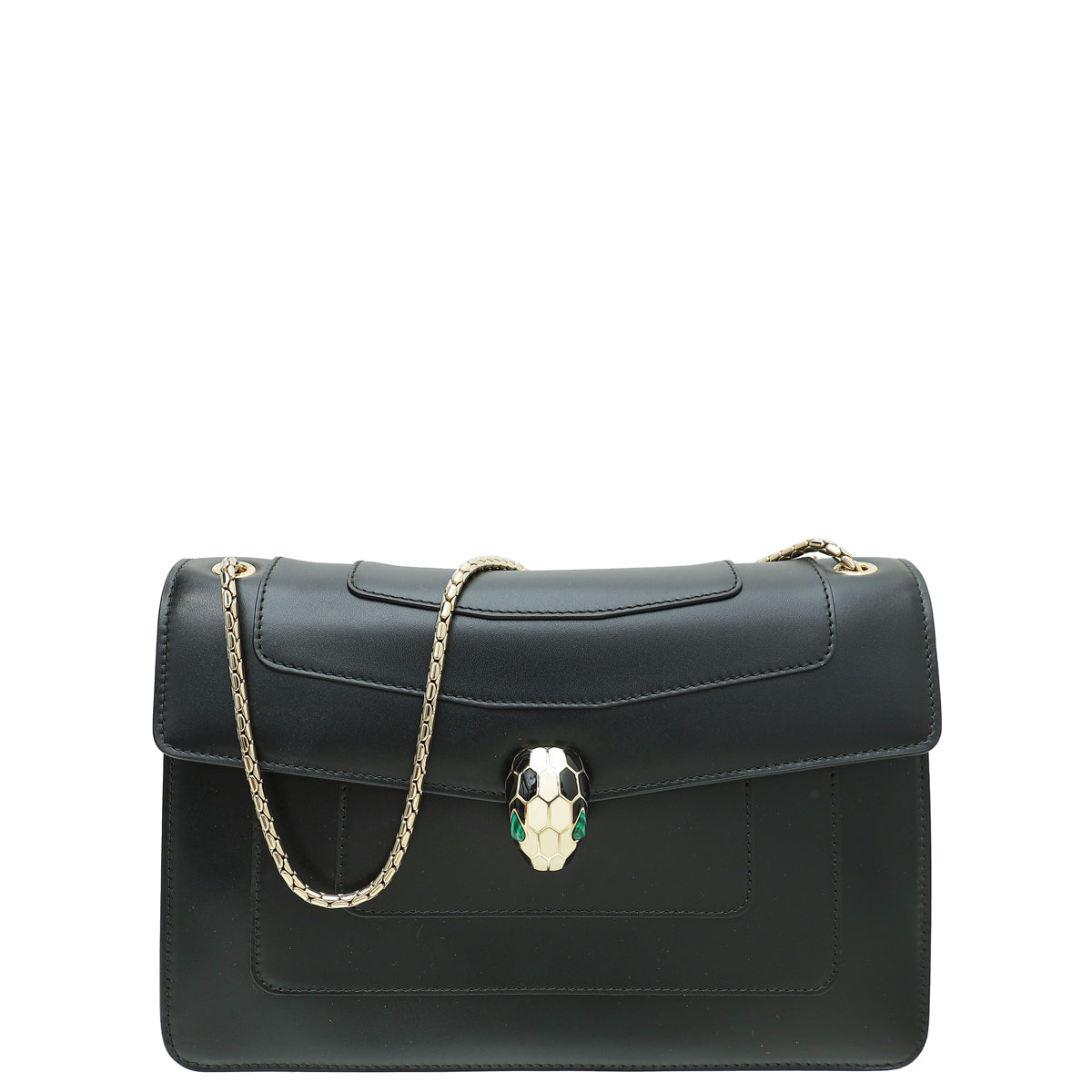 Bvlgari Black Serpenti Forever Shoulder Bag