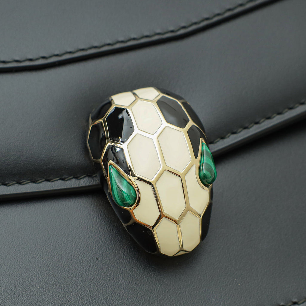 Bvlgari Black Serpenti Forever Shoulder Bag