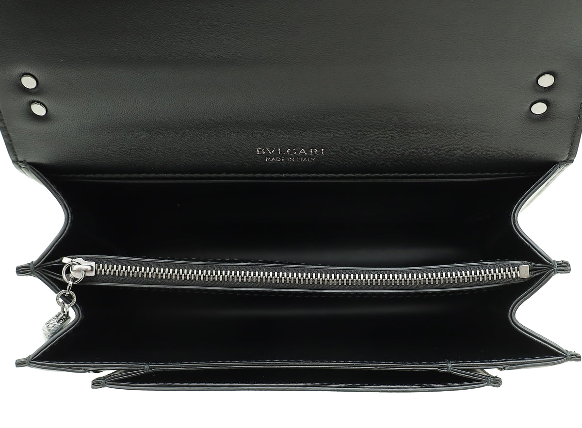 Bvlgari Black Serpenti Forever Maxi Chain Crossbody Bag