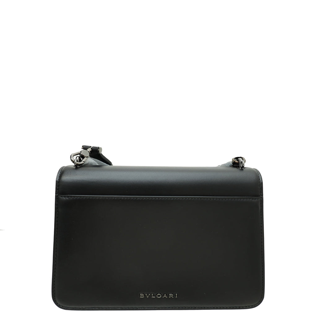 Bvlgari Black Serpenti Forever Maxi Chain Crossbody Bag