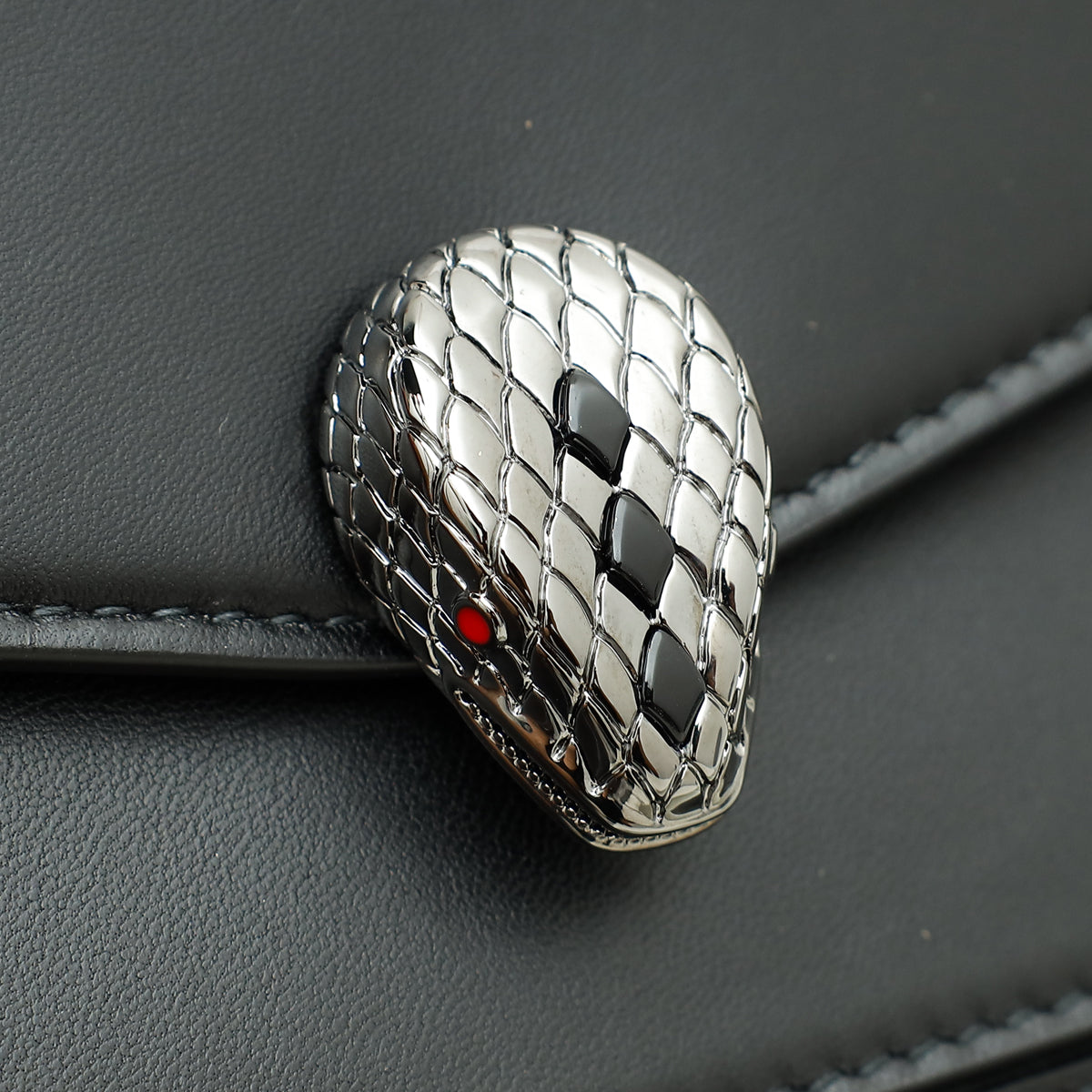 Bvlgari Black Serpenti Forever Maxi Chain Crossbody Bag