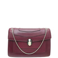 Bvlgari Violet Serpenti Forever Flap Medium Shoulder Bag