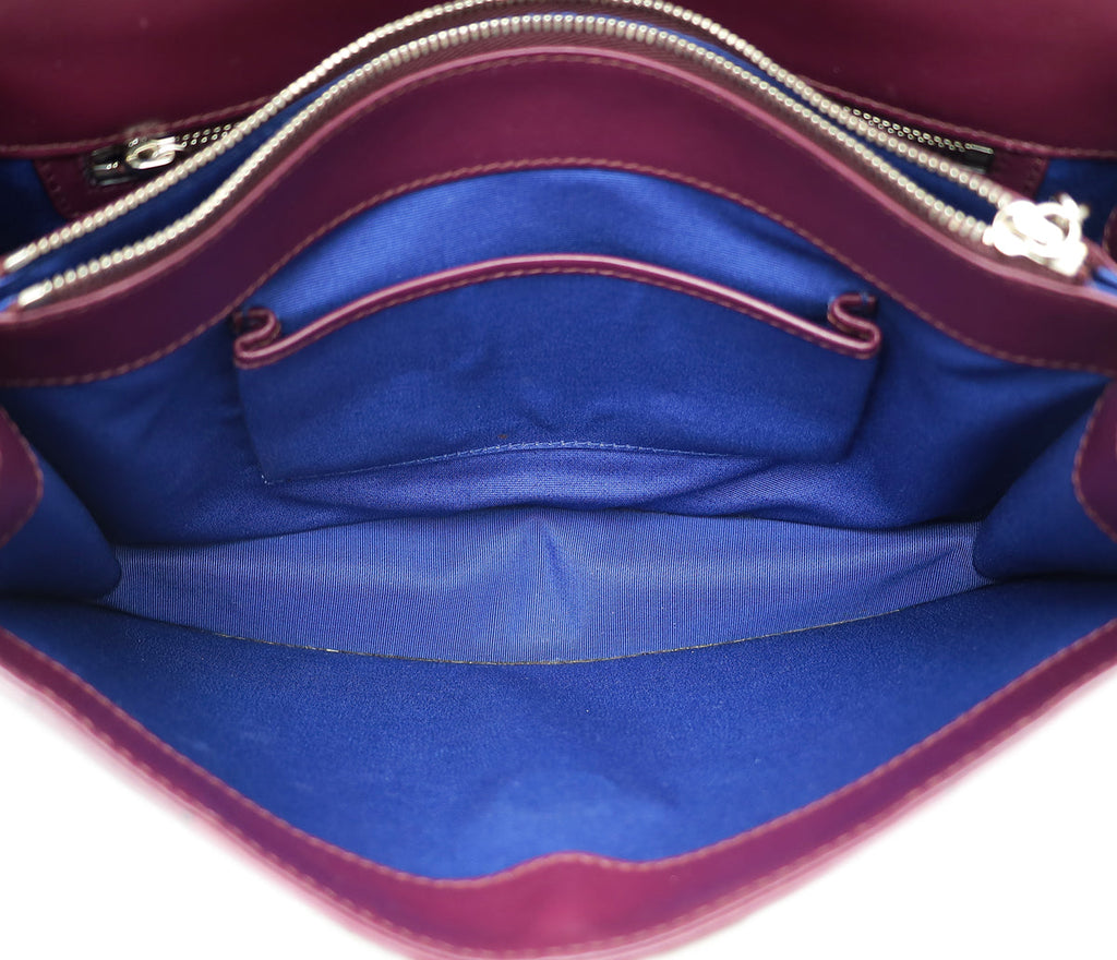 Bvlgari Violet Serpenti Forever Flap Medium Shoulder Bag