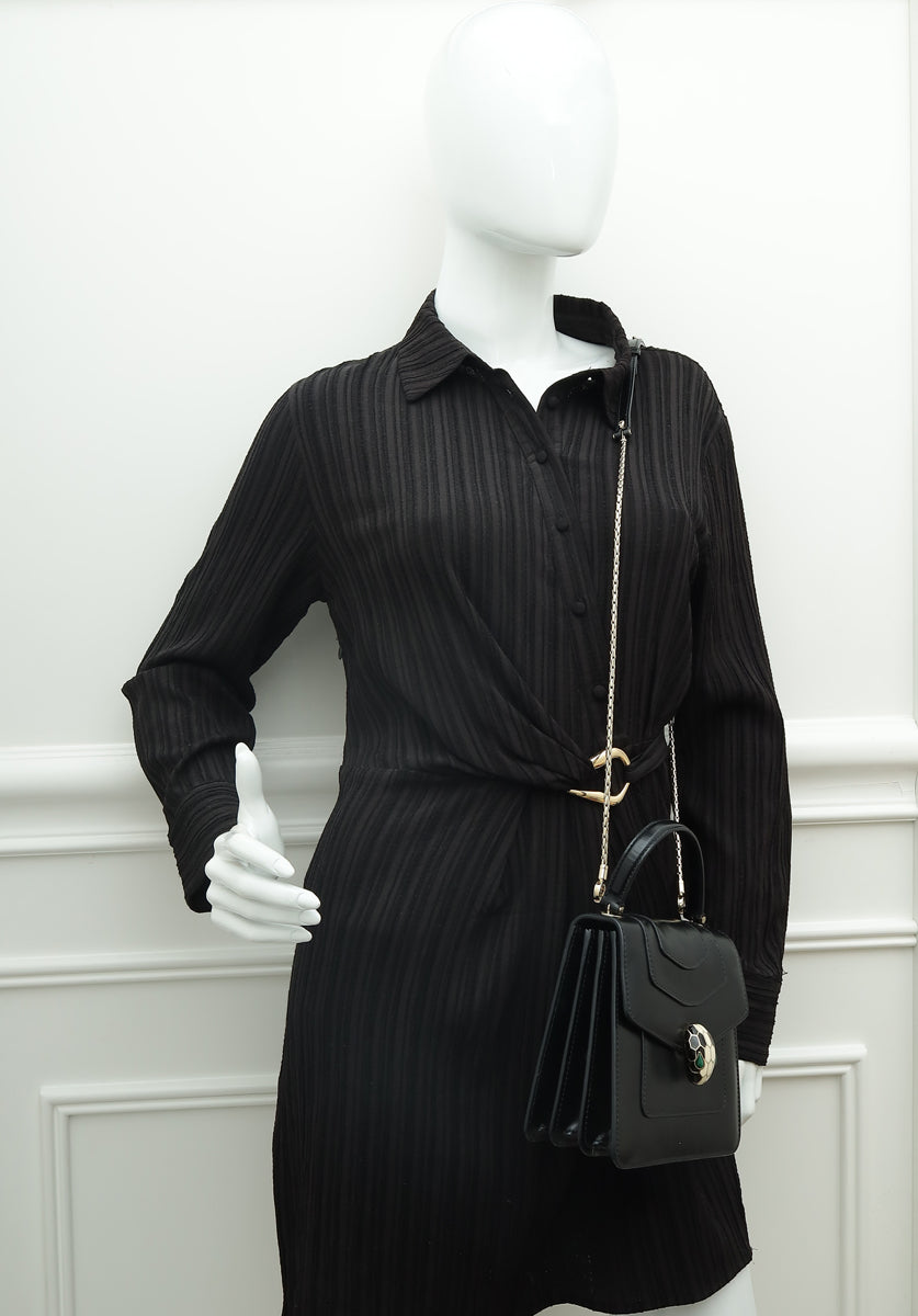 Bvlgari Serpenti Forever Top Handle Shoulder Bag