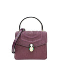 Bvlgari Violet Serpenti Forever Small Top Handle Bag