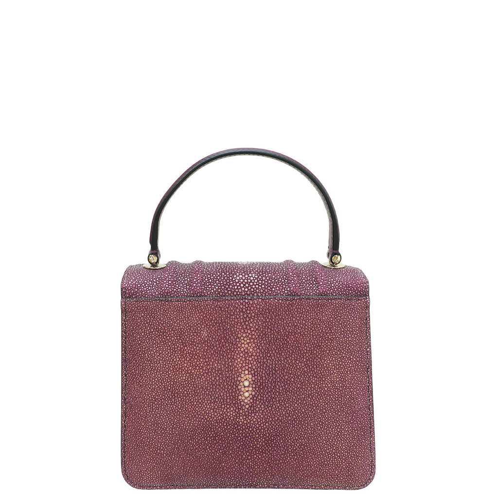 Bvlgari Violet Serpenti Forever Small Top Handle Bag