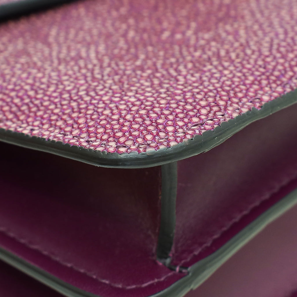 Bvlgari Violet Serpenti Forever Small Top Handle Bag