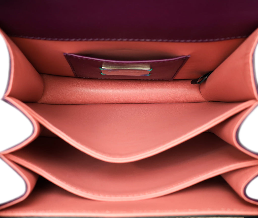Bvlgari Violet Serpenti Forever Small Top Handle Bag