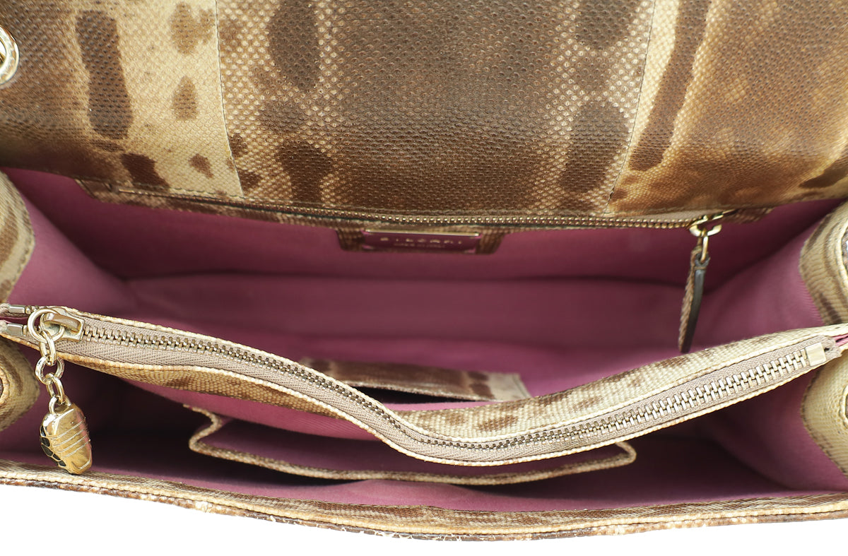 Bvlgari Bicolor Karung Serpenti Forever Shoulder Bag