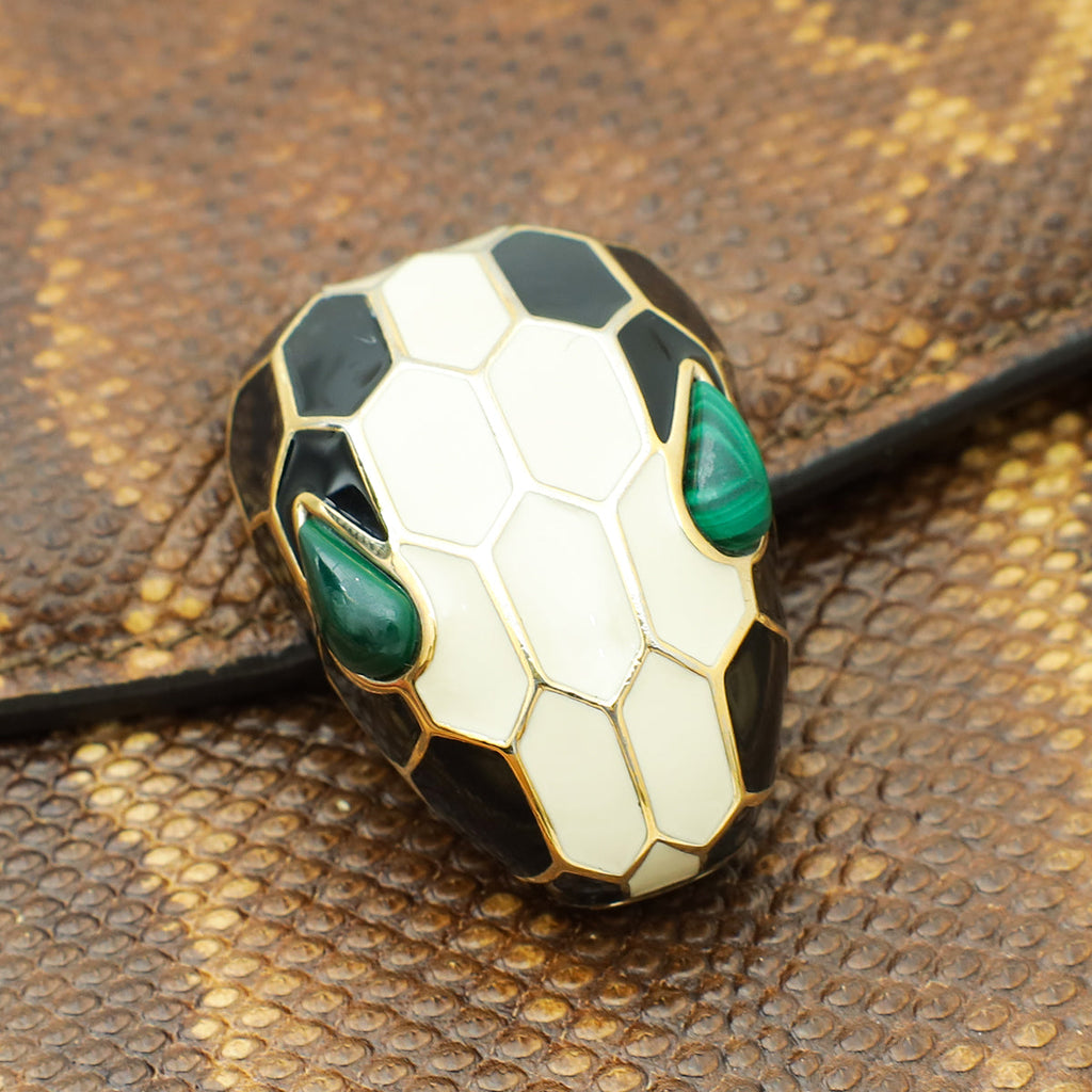Bvlgari Bicolor Karung Serpenti Forever Shoulder Bag
