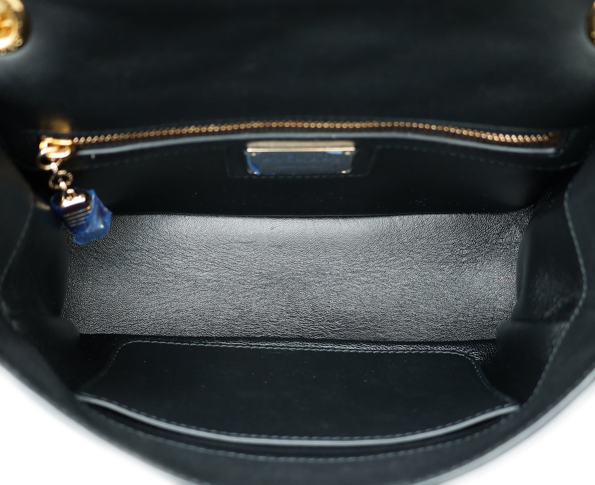 Bvlgari Black Cabochon Shoulder Bag