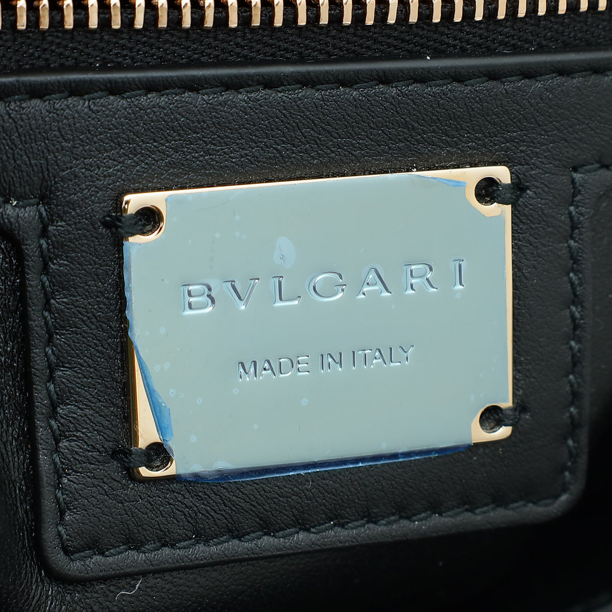 Bvlgari Black Cabochon Shoulder Bag
