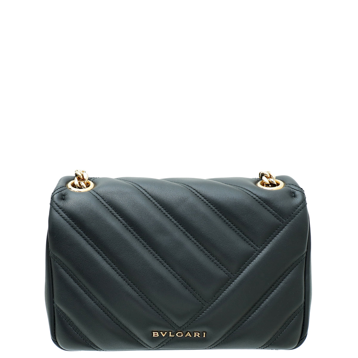 Bvlgari Black Cabochon Shoulder Bag