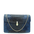 Bvlgari Navy Blue Karung Serpenti Forever Shoulder Bag