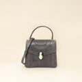 Bvlgari Grey Serpenti Forever Karung Top Handle Bag