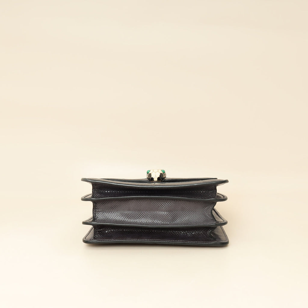 Bvlgari Grey Serpenti Forever Karung Top Handle Bag