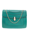 Bvlgari Green Serpenti Forever Large Flap Bag