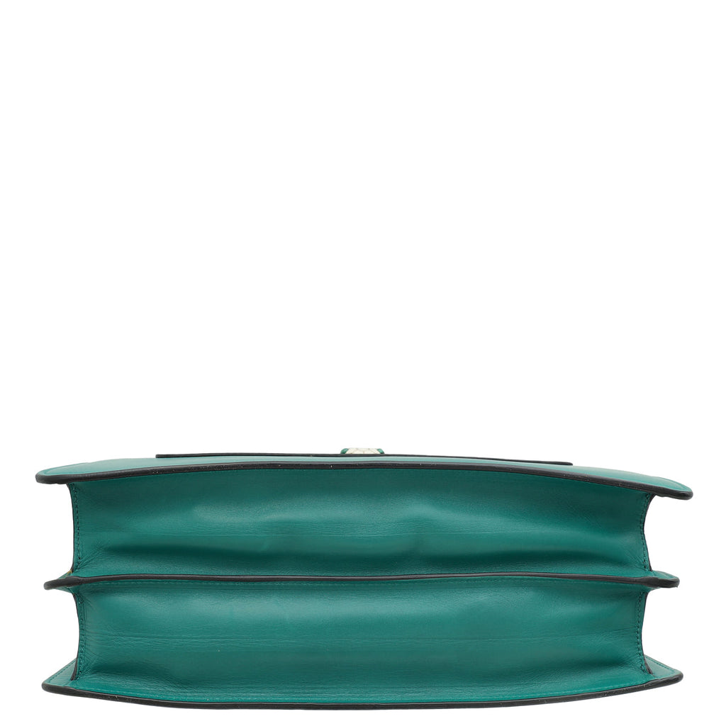 Bvlgari Green Serpenti Forever Large Flap Bag