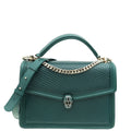 Bvlgari Forest Emerald Serpenti Diamond Blast Medium Flap Bag