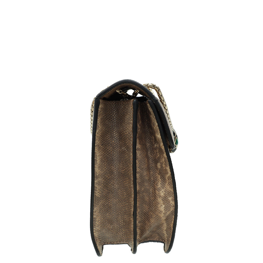 Bvlgari Bicolor Serpenti Forever Karung Shoulder Bag