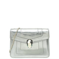 Bvlgari Silver Grey Serpenti Forever Small Crossbody Bag