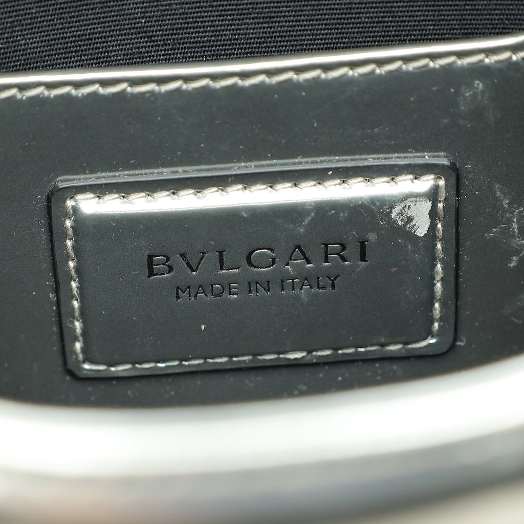 Bvlgari Silver Grey Serpenti Forever Small Crossbody Bag